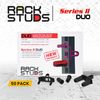 Rackstuds - DUO50 1RU Series II Rack Mount Solution - Effortless Cage Nut & Screw Alternative, Essential Network Rack Studs Network Tools, Safest Server Rack Solution, Hardware Nuts, 50-Pack Universal