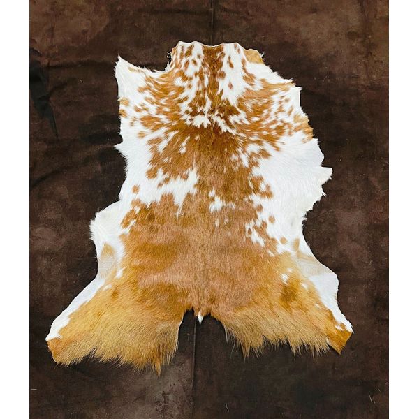 Goat Skin Pelt Decor, Nordic Animal Hide Taxidermy, Real Leather Summer Fur Coat