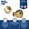 10 PCS 3/4" PEX X 3/4" FEMALE THREADED ADAPTER BRASS CRIMP FITTING (LEAD FREE )