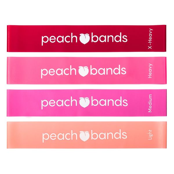 Peach Bands Resistance Bands Set - Exercise Workout Bands for Legs and Butt