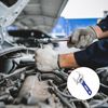 sourcing map 1pcs Adjustable Wrench 5" Jaw 1.2" with Rubber Handle, Silver/Blue