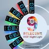 Digital Wall Clock, 16.5" Large Display Digital Clock with 10 RGB Color Changing