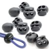 GLOWZEN 10 Pcs Cord Stoppers Spring String Fasteners 2 Holes Elastic Cord Lock