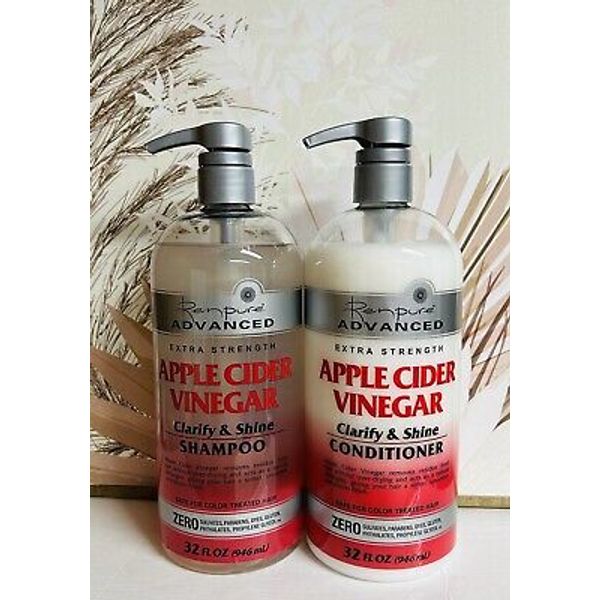 Renpure Advanced ~ Apple Cider Vinegar Clarifying Shampoo & Conditioner 32 fl oz