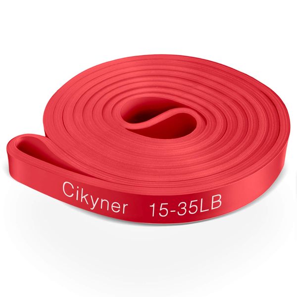 Cikyner Resistance Bands, Pull Up Assist Bands Premium Pull Up Bands Fitness Exercise Stretch Workouts Bands for Pull up, Chin up, Power lifting, Yoga, Pilates, Strength and Training (Red)