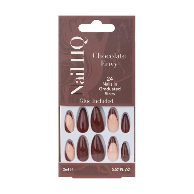 Nail HQ Chocolate Envy Almond Nails