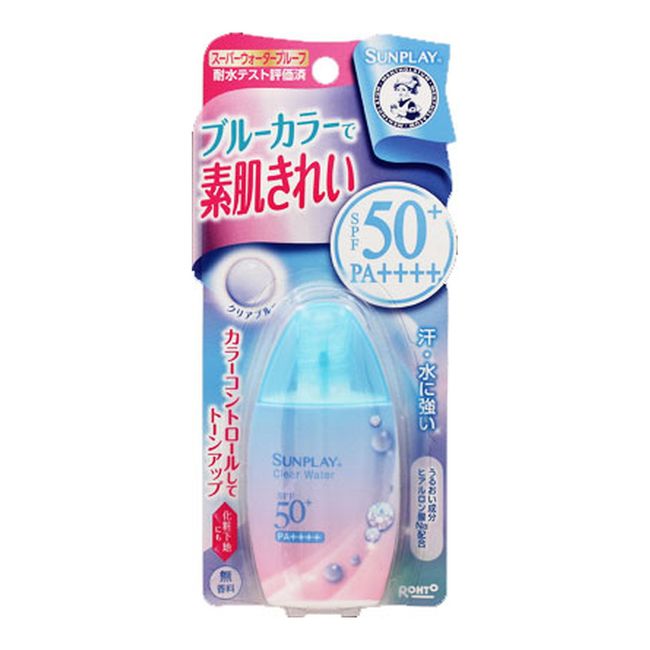 Rohto Pharmaceutical Mentholatum Sunplay Clear Water 30g Sunscreen SPF50+ PA++++ Waterproof Unscented