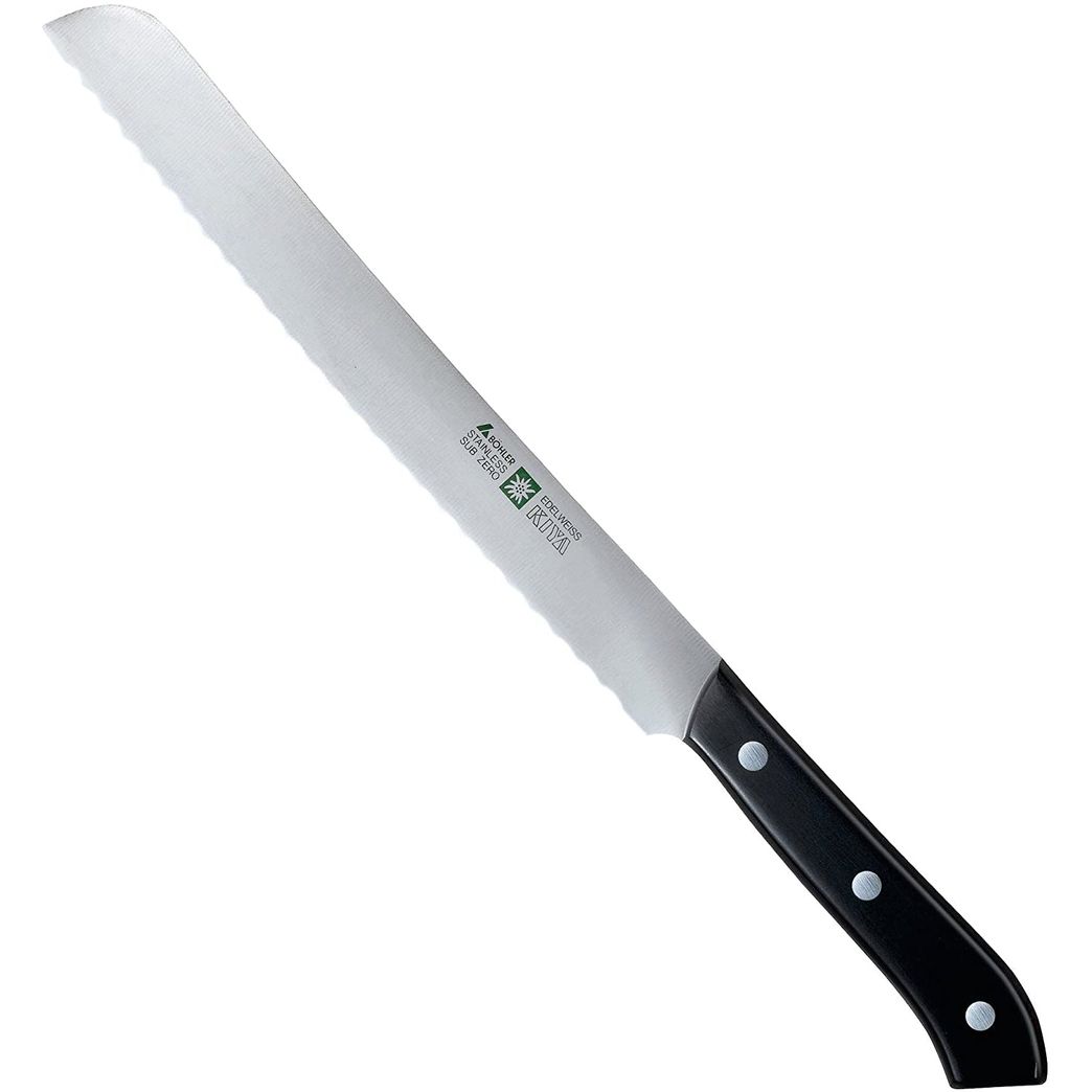Kiya No.180 Edelweiss Steel Japanese Bread Knife 225mm
