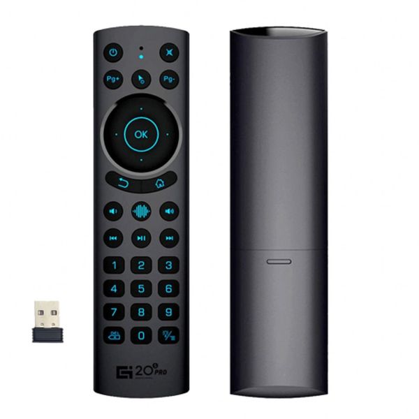 JZK Wireless voice air mouse remote control, G20S PRO PLUS BT5.0 2.4G dual mode smart backlit remote controller for Android TV box projector computer
