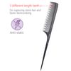 Teasing Comb for Fine Hair, Anti-static Bakelite Rat Tail Comb Tool for Back Combing, Root Teasing, Adding Volume