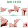 beinkmake 100Pcs Fish Mouth Sewing Machine Needle Threader Sewing DIY Quick Needle Threader Tool Quick Sewing Machine Simple Tool for Hand Sewing Enthusiasts