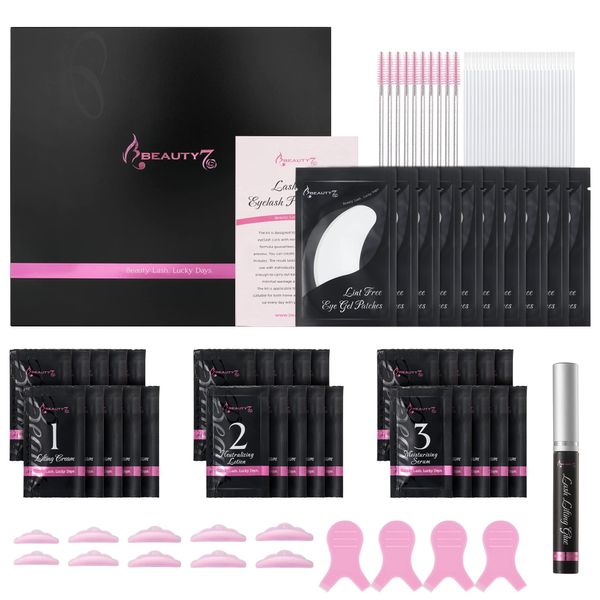 Kit di Ciglia Rialzo 2 in 1, Professionale Semipermanente per Ciglia e Sopracciglia, Lash Lift Kit Perming Ciglia Curling Perming Set (10 confezioni di ogni lozione)