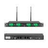 Pro Audio UHF Wireless Microphone System 4 Channel 4 Handheld Metal Dynamic Mic