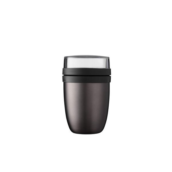 Mepal - Isolierter Lunchpot Ellipse - Thermo Lunchpot - Praktischer Joghurtbecher & Suppenbecher zum Mitnehmen 6-8 Stunden heiß & 12 Stunden kalt - 500 ml - Titanium