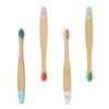 Wild & Stone Organic Baby Bamboo Toothbrush | Four Colours | Soft Fibre Bristles | 100% Biodegradable Handle | BPA Free | Vegan Eco Friendly Baby Toothbrushes