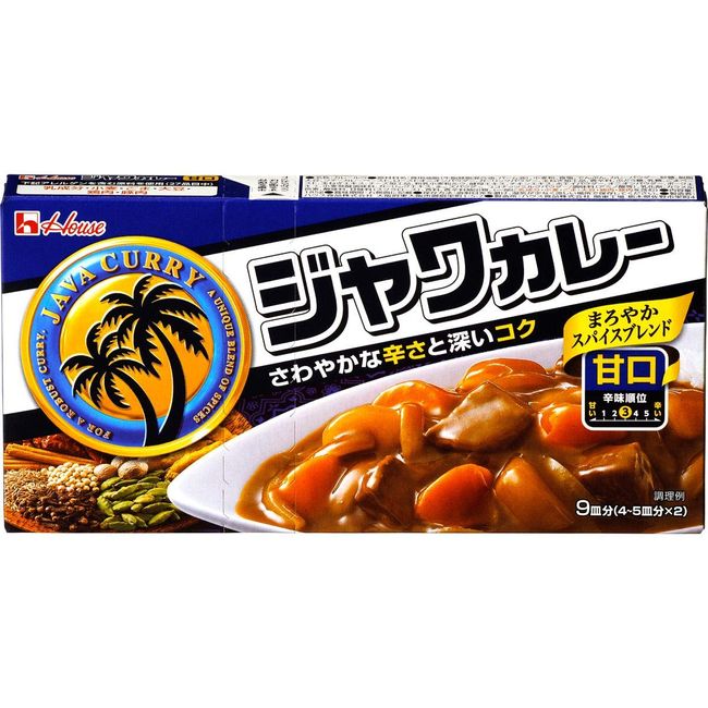 House Java Curry, Sweet, 6.5 oz (185 g) x 3 Packs