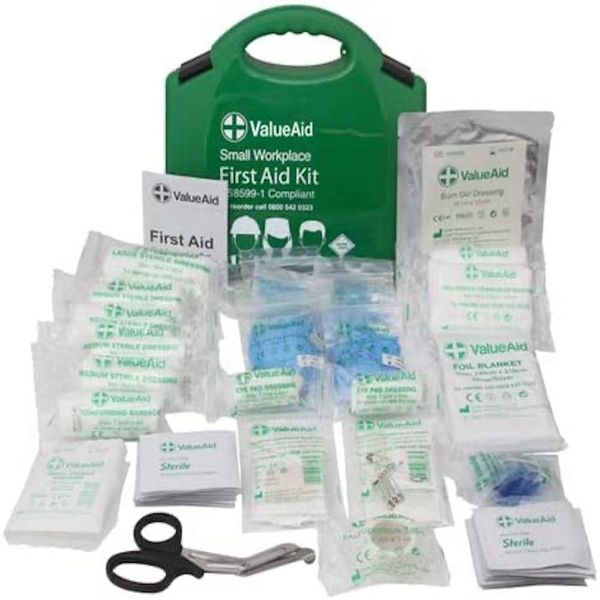 Value Aid BS8599-1 Compliant Workplace First Aid Kit (Small)