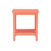Pemberly Row Mid Century Wood End Table in Coral