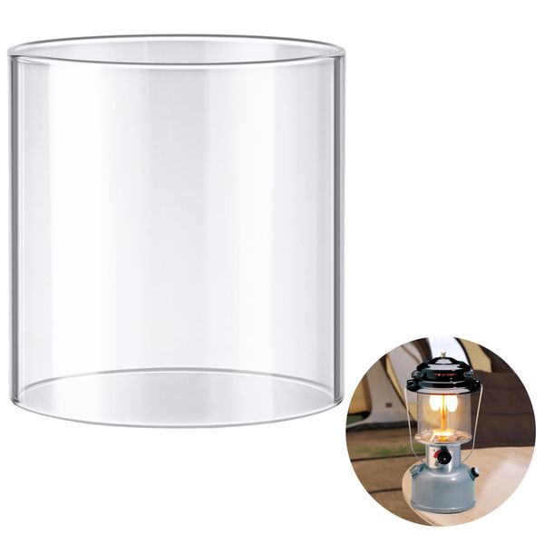 Ceoighe Propane Lantern Globe Glass Replacement Compatible with Coleman Fueled Lanterns, Standard Replacement Parts, Clear Lantern Mantles, Reusable Lantern Mantles Parts for Outdoor Camping Lantern