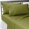 Glamptex Essentials Flat Sheet Poly Cotton Single, Double, King, Super King Flat Bed Sheet (Single, Olive Green)