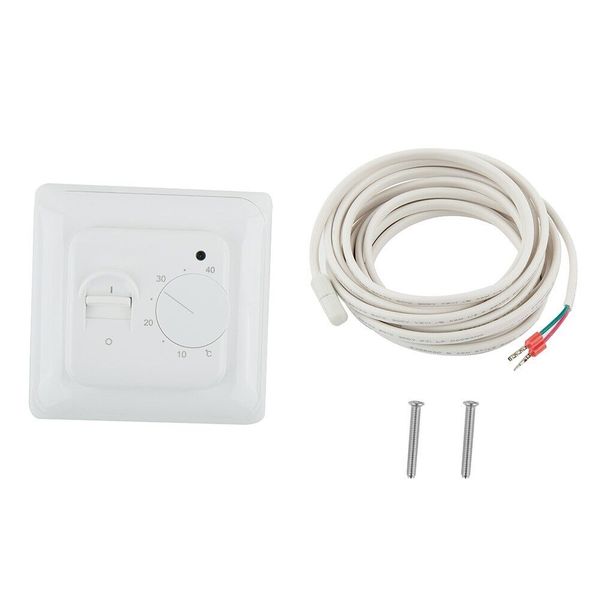 Heating Controller Thermostat Sensor Cable Heating Thermostat White Color