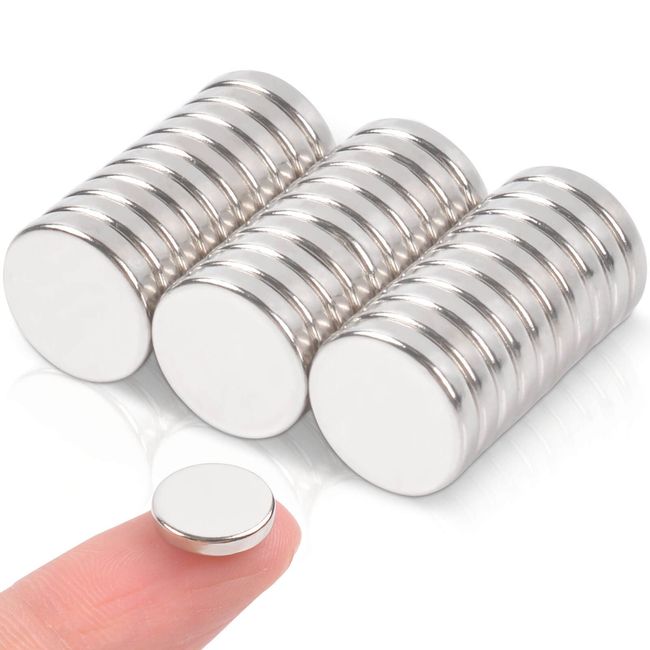 Magnets Super Strong Neodymium Small Multi-Purpose Round Magnets Ideal for Fridge, Office, Science and Crafts Small Round Disc Magnets 10x2mm-30pcs