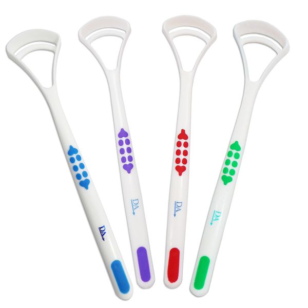 Tongue Scraper Cleaner x 4 ~ Set of 4 Colours ~ Oral Dental Care