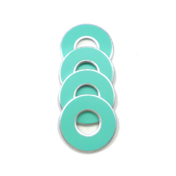 Get Outside Games 4 VVashers - Washer Toss/Washer Game Washers (Mint, 4 VVashers)