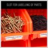 30-Bin Wall-Mounted Storage Rack System - Heavy-Duty Garage Tool Organizer for S