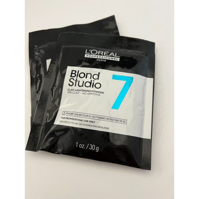 L'Oreal Blond Studio 7 Clay Lightening Powder 1oz trial size- Set of 2