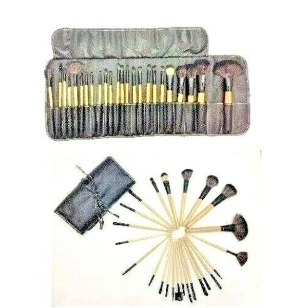 Makeup  Brush Set Make Up Black (24-Piece) with Case Smart Essentials