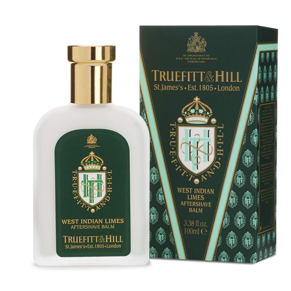 Truefitt & Hill Aftershave Balm - West Indian Lime | Rich, Soothing Moisturiser for All Skin Types, 3.38 ounces