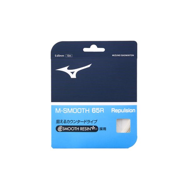 Mizuno Badminton String M-SMOOTH 65R 73JGA240 01: White