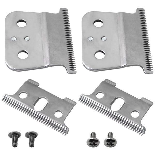 2 Sets Trimmer Blades Set Fit for Headliner LS2, LS3 Hair Clippers, Detachable Blades Fit for Andis G, GO, GTO, GTX Series T-Outliners Trimmers