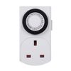 HBN 24 Hour Plug-in Compact Energy Saver Mini Mechanical Timer Switch, 1 Pack