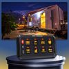   MICTUNING P1s RGB 8 Gang Switch Panel, Toggle Momentary Strobe Pulsed Switch 
