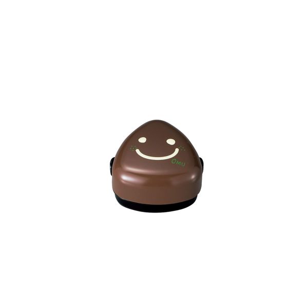 Tatsumiya Hakoya Onigiri Box M Mayo (Brown) "OMU Smile (Om Smile)", Made in Japan