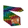 Frederick Thomas Men's Rainbow Check Glitter Sparkle Necktie, 8cm Width, 147cm Length