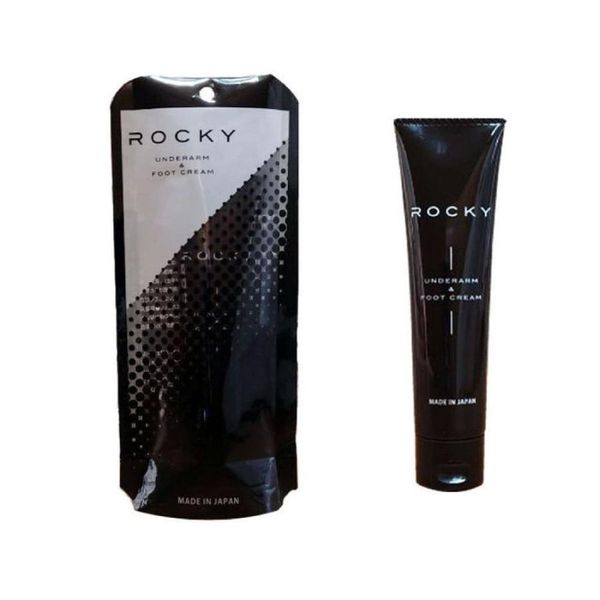 ROCKY Foot Deodorant Cream 30g - For armpit odor, aging odor, and foot odor - Portable