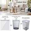 8 Gallon Trash Bags Drawstring, Strong Medium Kitchen Garbage Bag Whit