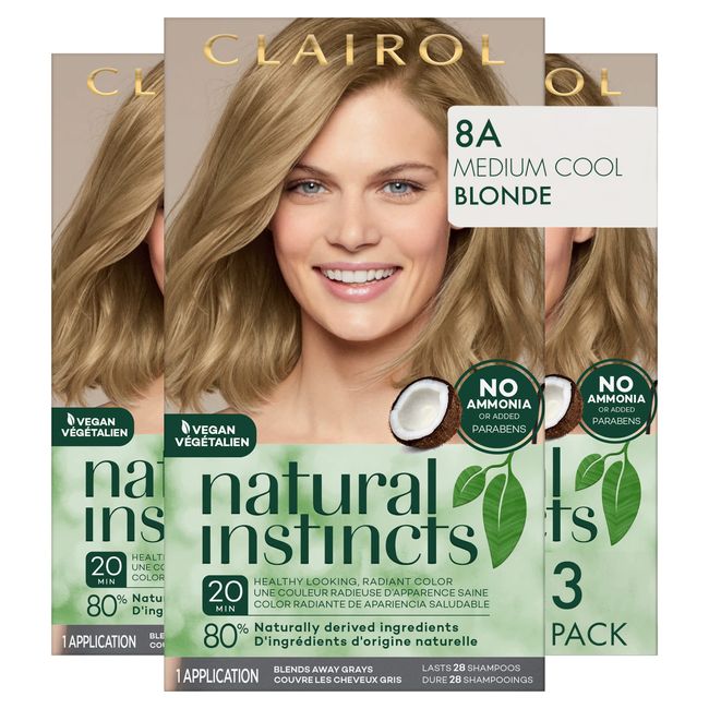  Clairol Natural Instincts Demi-Permanent Hair Dye, 6BZ Light  Caramel Brown Hair Color, Pack of 1 : Beauty & Personal Care