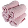 Pippi Muslin Nappies Pack of 4 Organic (Dusky Pink)