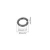 sourcing map Split Lock Washer, M3 304 Stainless Steel Spring Lock Washer 200pcs, Black