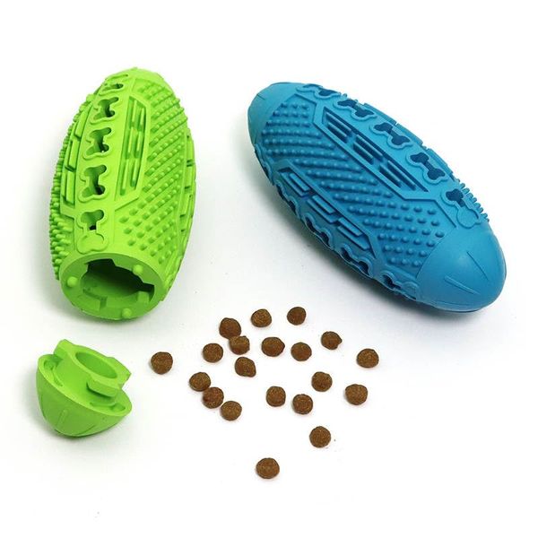 Midas Pet Shop Natural Rubber Dog Toy for All Breed Aggressive Chewer Nearly Indestructible Dog Chew Toys Dog Birthday Toy Dog Toothbrush Interactive Tough Durable Dog Ball Dog Football (Green)