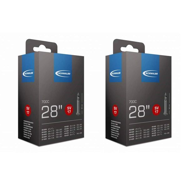 Schwalbe 2 x 28" / 700c Inner Tubes 700x32c With Presta Valves