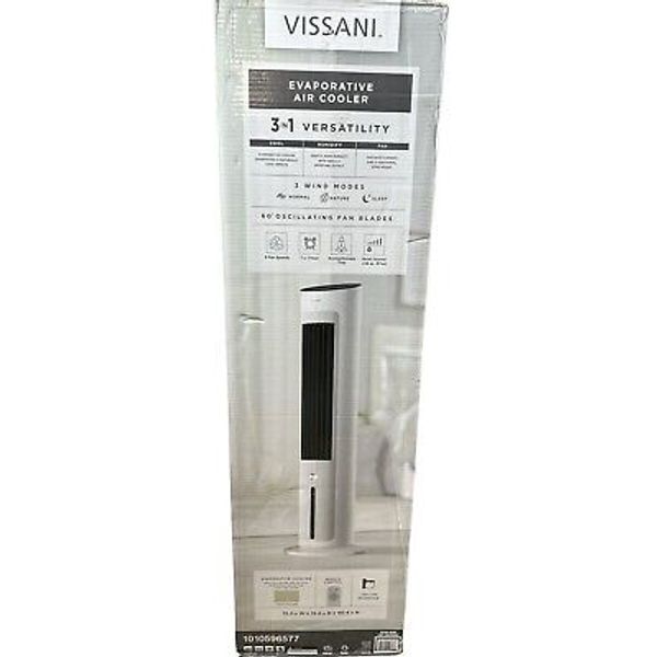 VISSANI Tower Evaporative Cooler  Cool Humidify Fan Remote Control 3-Speed (OB2)