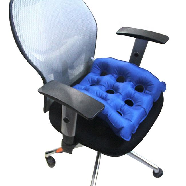 Waffle Cushion Pressure Relief for Pressure Sores, Tailbone Pain  Relief,Inflatable Seat Air Cushion for Chair to Relife Back Pain 