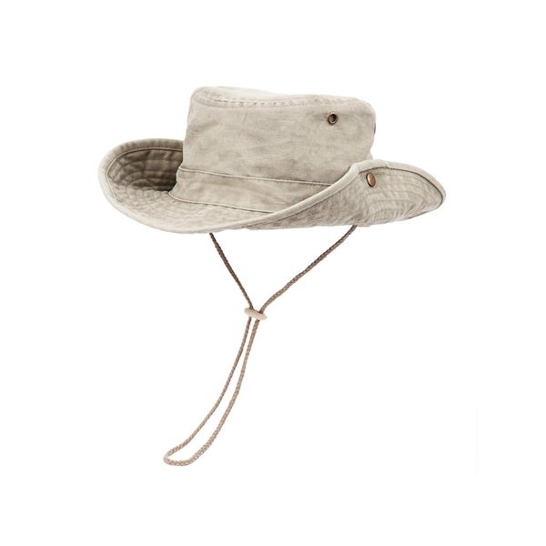 Century Star Sun Hat for Men Wide Brim Hat Women Beach Fishing Outdoor Summer Safari Boonie Hat UPF 50+ Sun Protection Summer Light Beige One Size