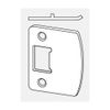 Dexter 10-101 Radius Full Lip Strike for Knobs and Levers with 2 Screws