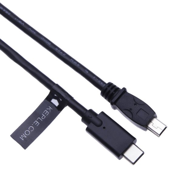 Type C to Mini USB Charging Cable Compatible with Garmin Nuvi 200, 205, 250, 255, 255W, 260, 260W, 265T, 265WT, 270, 275T, 285WT, 350, 360, 370, 465T, 500, 550, 600, 610, 650, 660, 670, 680, 750, 755T